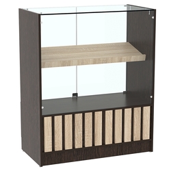 Прилавок серии "Смок" №6, Дуб Венге и Дуб Сонома