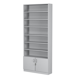 Стеллаж из ДСП с 6-ю полками 250x900 мм серии LEVEL-6 №11 (З/C - ДВП), Серый