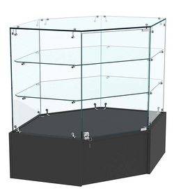 Прилавок Истра №118 угловой, универсальный (закрытый), Черный