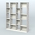 Стеллаж из ДСП серии ЛОФТ №15-1 Метрополитан Грей + Белый