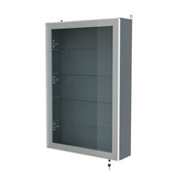 Витрина настенная №2-1А высокая серии Collecto, Темно-Серый