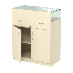 Истра прилавок ювелирный №2 (450мм) , Крем Вайс