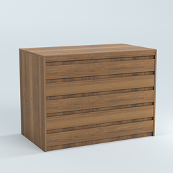 Стол-ресепшен серии ПРАЙМ №1А, Орех