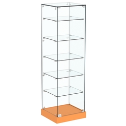 Витрина Хит продаж №501 (закрытая, задняя стенка - стекло), Оранжевый 0132 BS