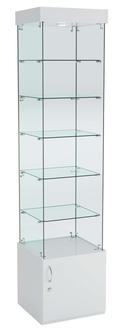 Витрина ИСТРА №602 стаканчик (З/C - стекло), без дверей, Серый