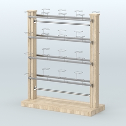 Островная система с перфорацией для головных уборов, Дуб сонома