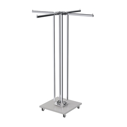 Торговое вешало для одежды обзорное ЁЛОЧКА №1-4К-1Ц-КПХ, Серый