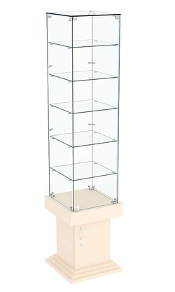 Витрина с пятью полками ДОНЖОН №506, Крем Вайс