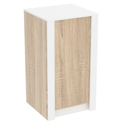 Прилавок из ДСП Модерн №1-КР-600 узкий отдельно- стоящий, Дуб Сонома + Белый