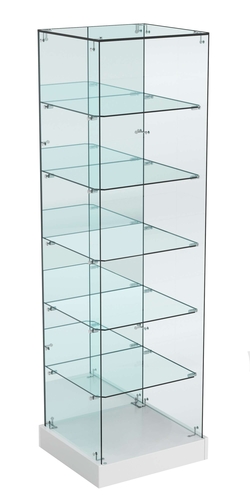 Витрина Хит продаж №504 (открытая, задняя стенка - зеркало), Серый