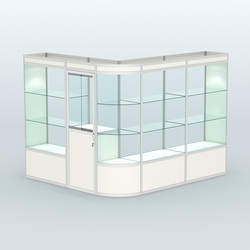 Павильон из профиля угловой №2а (5,5 кв.м), Белый