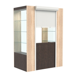 П-образный павильон №3-3П (1,35 кв.м), Дуб Венге и Дуб Сонома