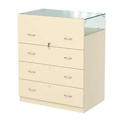 Истра прилавок ювелирный №1 (560мм), Крем Вайс