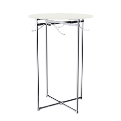 Хромированное вешало Круг №1-3 (верхняя платформа - ДСП 16мм), Белый