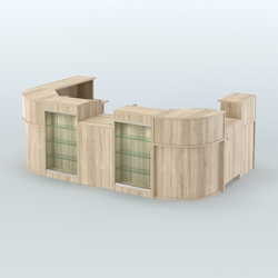 Пристенный павильон Чай и Кофе с собой №1, Дуб Сонома