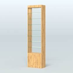 Высокая витрина серии Эконом №304-600 (без дверей), Дуб Золотистый