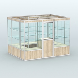 Павильон из профиля островной №1а, Дуб Сонома