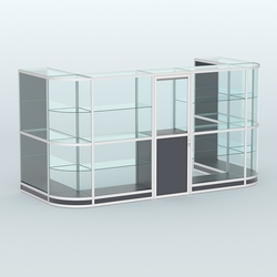 Павильон из профиля пристенный №11г (5,50 кв. м), Антрацит