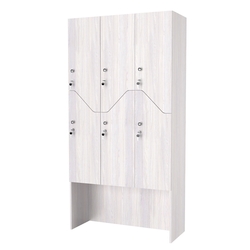 Шкаф для раздевалок СТАНДАРТ-Элегия №3-3А, Ясень Анкор светлый - U31104