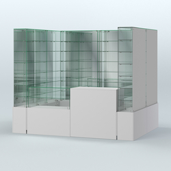 Павильон ИСТРА (глубина витрин-300мм) №2г (4, 32 кв.м), Серый