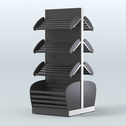 Островной высокий стеллаж для хлеба и выпечки Феникс №1, Черный