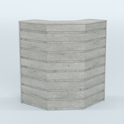 Ресепшен серии ПРАЙМ №3А угловой, Метрополитан Грей