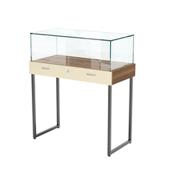 Прилавок ювелирный "Диаманд" №4-1000, Орех + Крем Вайс