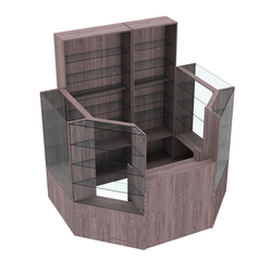 Торговый пристенный островок ГРАЦИЯ №2 (открытый) (3.3 кв.м), Ясень Анкор темный