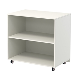 Недорогой прилавок на колесах под декоративные молдинги №ПДМ-16, Белый