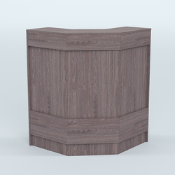 Ресепшен серии ПРАЙМ №3Б угловой, Ясень Анкор темный