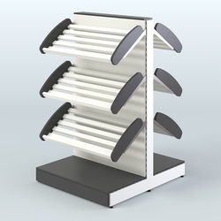 Островной низкий стеллаж для хлеба и выпечки Феникс №1, Черный и Белый