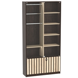 Витрина серии "Смок" №5, Дуб Венге и Дуб Сонома