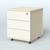 Тумба мобильная Киви, цвет белый Крем Вайс + Белый
