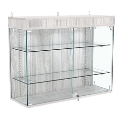 Витрина настенная НЕО №3А-1 с двумя полками, Ясень Анкор светлый - U31104