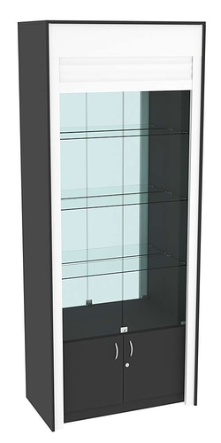 Торговая витрина с рольставнями ЭК-300-3, Черный