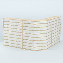 Ресепшен серии ПРАЙМ №5А угловой, Дуб Сонома + Белый