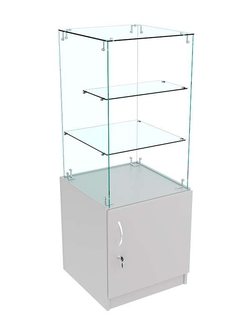 Прилавок Истра с закрытым накопителем №31 (открытый), Серый