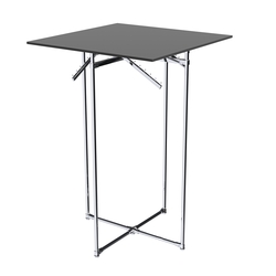 Хромированное вешало КВАДРАТ №1-3 (верхняя платформа - ДСП 16мм), Черный