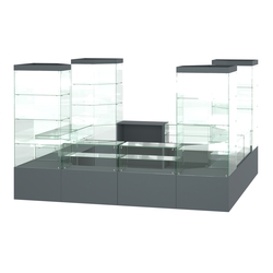 Павильон ИСТРА островной №2а (11, 35 кв.м), Темно-Серый