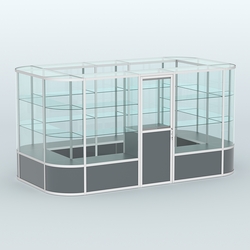 Павильон из профиля островной №4б, Темно-Серый