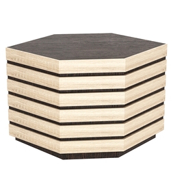 Торговый прилавок шестигранный с фасадными панелями №14Э, Дуб Венге и Дуб Сонома