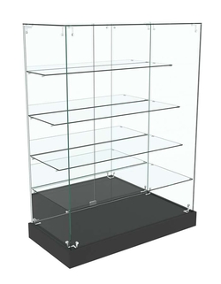 Прилавок ОТРАЖЕНИЕ с четырьмя стеклянными полками №9, Черный