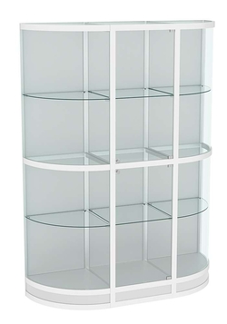 Витрина из профиля с секторами №4 (1,5 метра), Серый