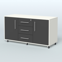 Тумба приставная Брента, цвет белый, Белый и Черный