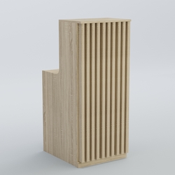 Ресепшен узкий серии ВЕРТИКАЛЬ №2, Дуб сонома