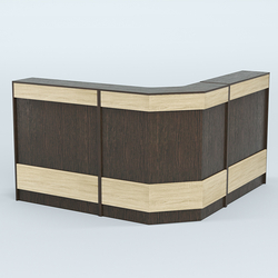 Ресепшен серии ПРАЙМ №5Б угловой, Дуб Венге + Дуб Сонома