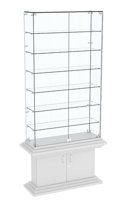 Витрина с узким накопителем КОЛОСС №33, Серый