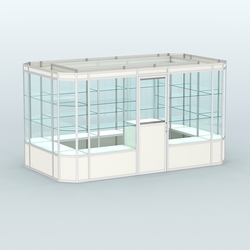 Павильон из профиля островной №3а, Белый