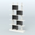 Торговый стеллаж Лофт №4 с ячейками Белый и Черный