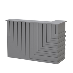 Стойка ресепшен ГРАУНД №5А, Темно-Серый